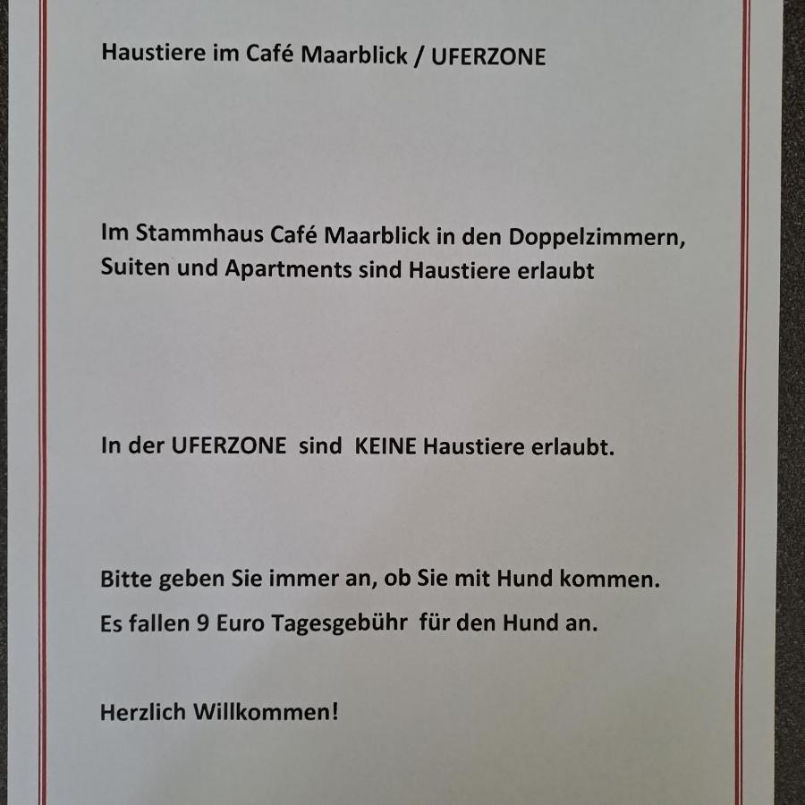 Hotel-Ferienwohnungen Cafe Maarblick Schalkenmehren Esterno foto